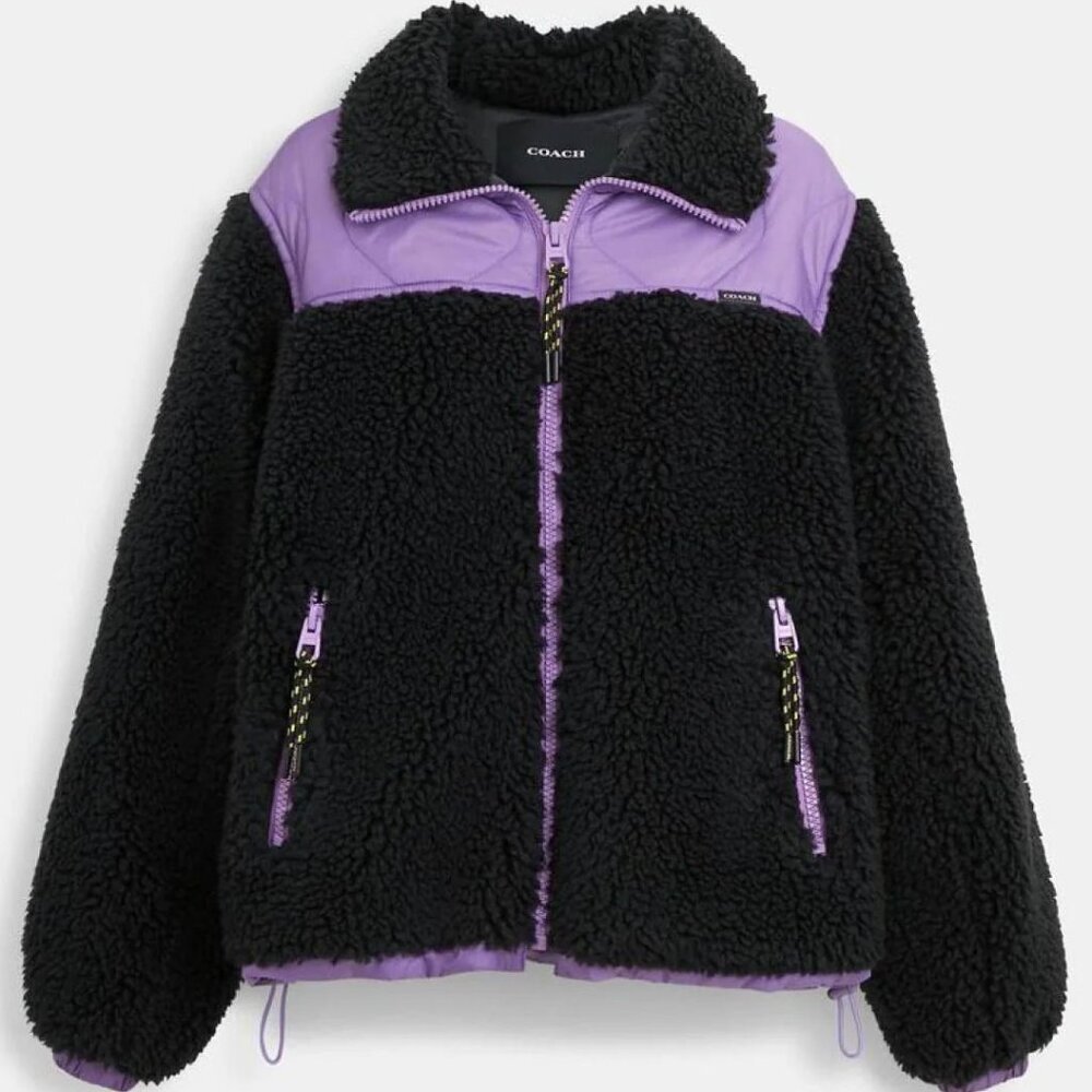 Coach Faux Fur Sherpa Jacket